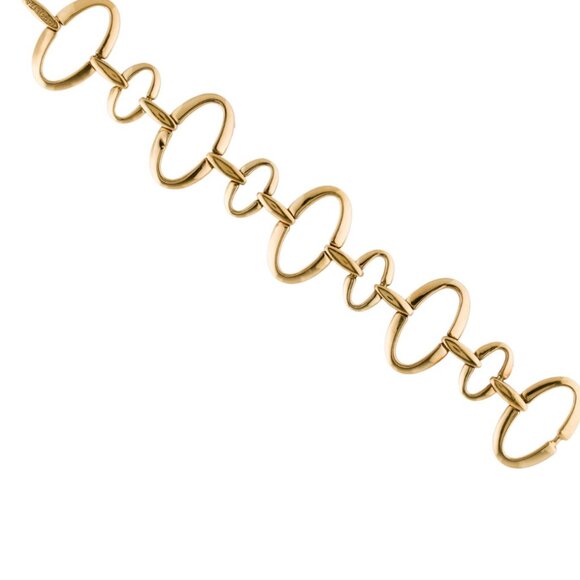 IPPOLITA 18K YELLOW GOLD CLASSICO GLAMAZON SMALL OVAL LINK BRACELET - Picture 5 of 7